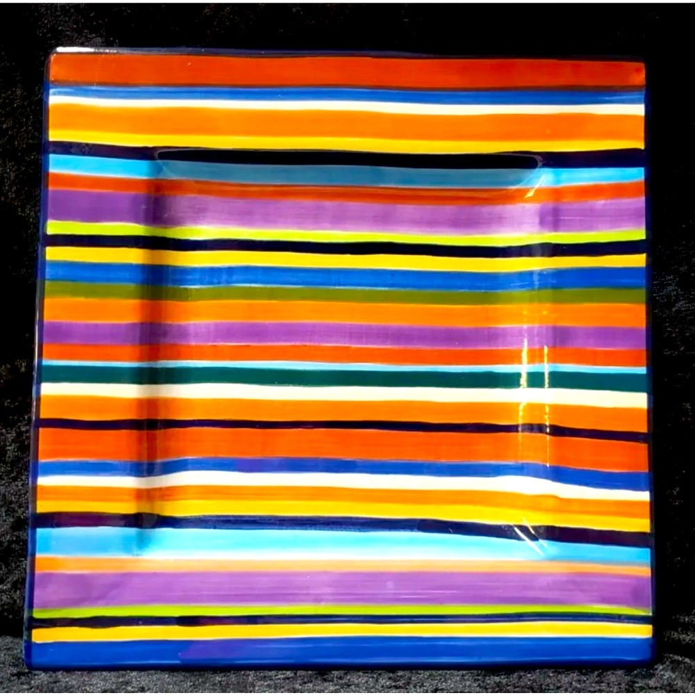 (2) Casablanca Square 7 1/2 -8 inch Plate Living Art